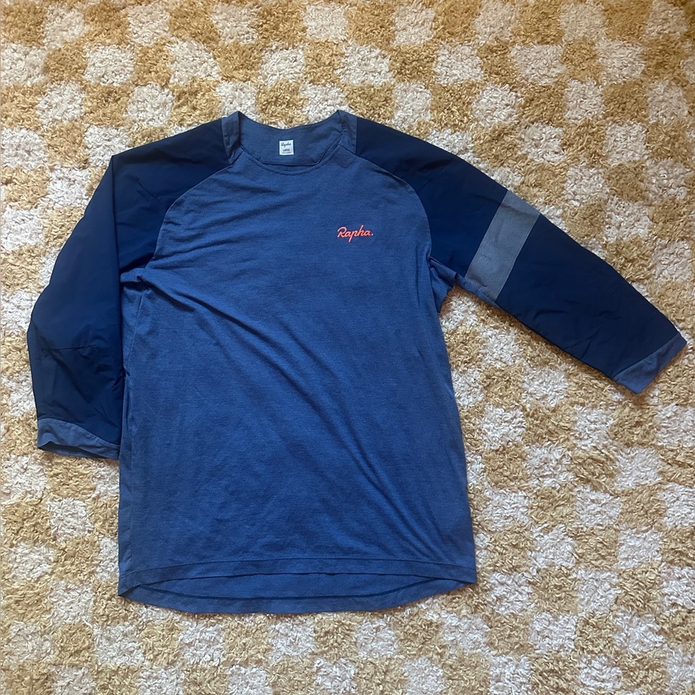 Rapha Blue 3/4 Sleeve MTB /Cycling Jersey